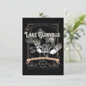 LAKE GLENVILLE North Carolina geobird Kaart (Staand voorkant)