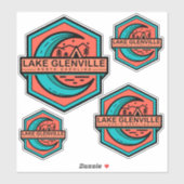 Lake Glenville North Carolina Moon Shine Sticker (Vel)
