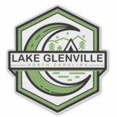 Lake Glenville North Carolina Moon Shine Sticker (Voorkant)