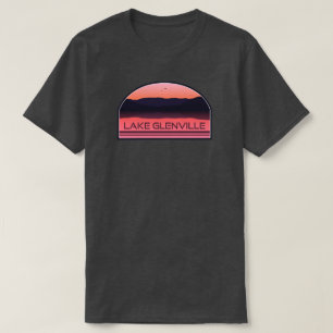 Lake Glenville North Carolina Rode Zonsopgang T-shirt