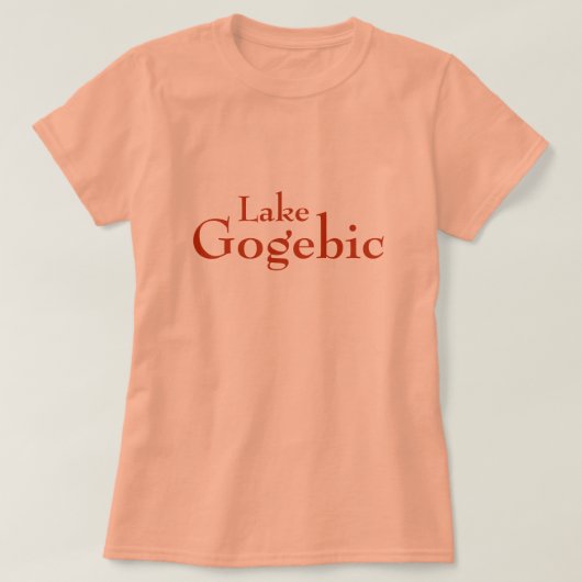Lake Gogebic, Michigan T-Shirt (Design voorkant)