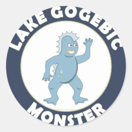 Lake Gogebic Monster Ronde Sticker