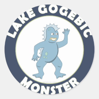 Lake Gogebic Monster Ronde Sticker