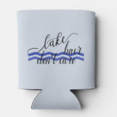 Lake Hair geeft niet om golven Blikjeskoeler (Achterkant)