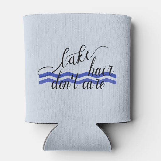 Lake Hair geeft niet om golven Blikjeskoeler (Achterkant)