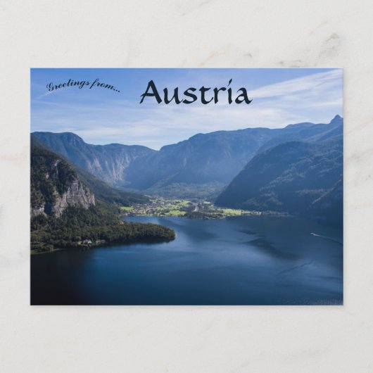 Lake Hallstatt Salzkammergut Oostenrijk Briefkaart (Voorkant)