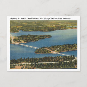 Lake Hamilton Hot Springs Arkansas Oud 1940 Briefkaart