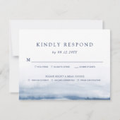 Lake Harbor Bruiloft Lichtblauw RSVP | Maaltijden (Voorkant)