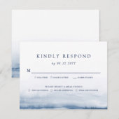 Lake Harbor Bruiloft Lichtblauw RSVP | Maaltijden (Voorkant / Achterkant)