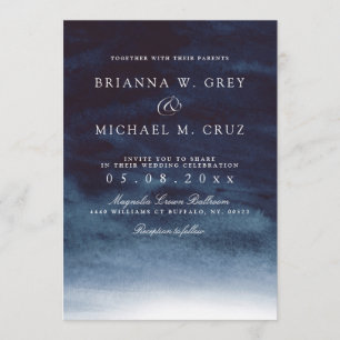 Lake Harbor Diepe bruiloft uitnodiging