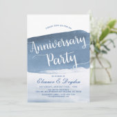 Lake Harbor Fog | Partij Jubileum Kaart (Staand voorkant)