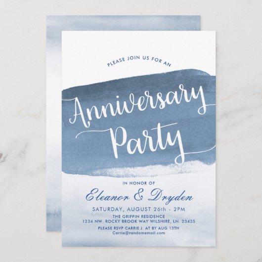 Lake Harbor Fog | Partij Jubileum Kaart (Voorkant / Achterkant)