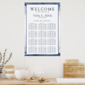 Lake Harbor Fog Wedding | 12 Tabel Zetel Poster (Keuken)