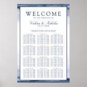 Lake Harbor Fog Wedding | 12 Tabel Zetel Poster (Voorkant)