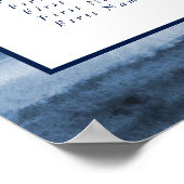 Lake Harbor Fog Wedding | 9 Tabel | Zitschaart Poster (Hoek)