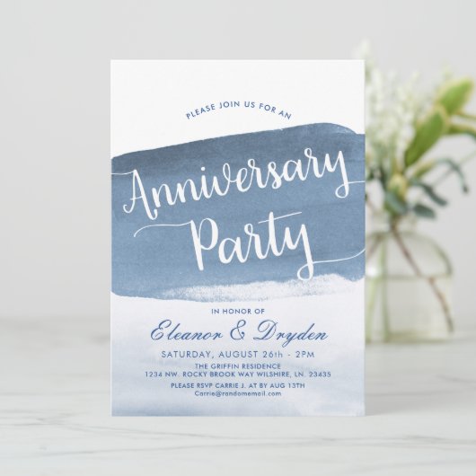 Lake Harbor Mist | Jubileumfeest Kaart (Staand voorkant)