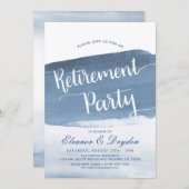 Lake Harbor Mist | Uitnodiging voor afscheidsparty (Voorkant / Achterkant)