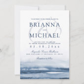 Lake Harbor | Ochtend bruiloft uitnodigen Kaart (Voorkant)