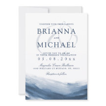 Lake Harbor Ochtend bruiloft uitnodiging