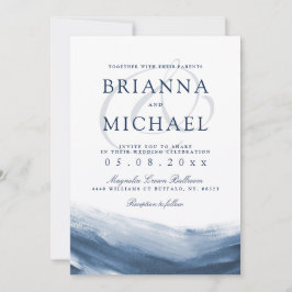 Lake Harbor Ochtend bruiloft uitnodiging