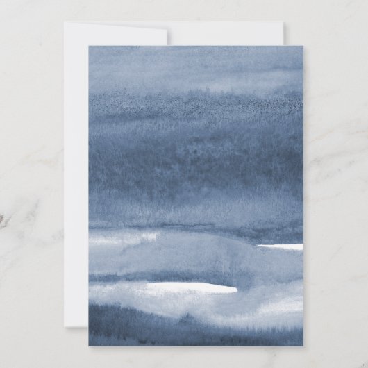 Lake Harbor Ochtend bruiloft uitnodiging (Achterkant)