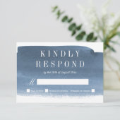 Lake Harbour voor bruiloft | RSVP Kaartje (Staand voorkant)