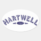 Lake Hartwell Ovale Sticker (Voorkant)