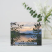 Lake Hartwell South Carolina Mountain Lake Sunset Briefkaart (Staand voorkant)