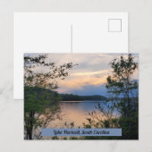 Lake Hartwell South Carolina Mountain Lake Sunset Briefkaart (Voorkant / Achterkant)