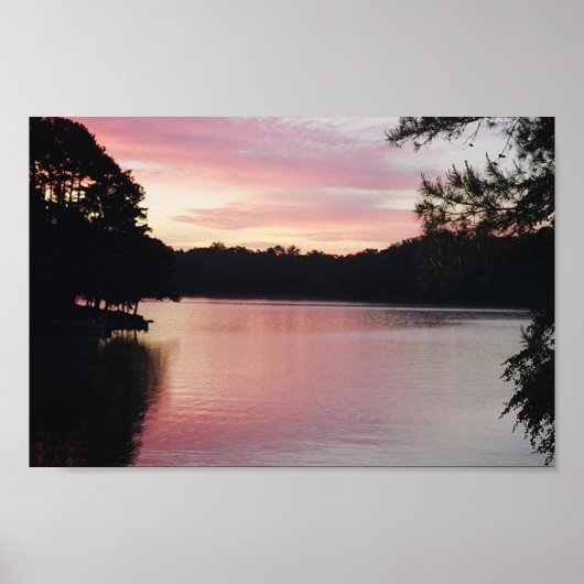 Lake Hartwell Sunrise Poster (Voorkant)