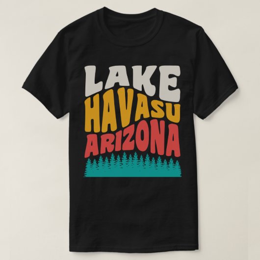 Lake Havasu Arizona Boating Retro  Typograp T-shirt (Design voorkant)