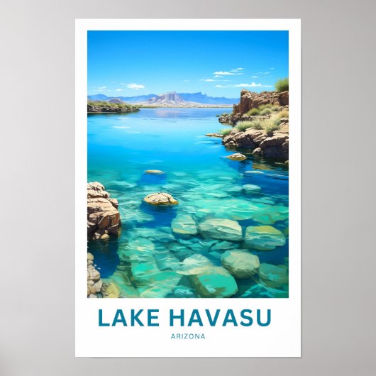 Lake Havasu Arizona Reisprint Poster (Voorkant)