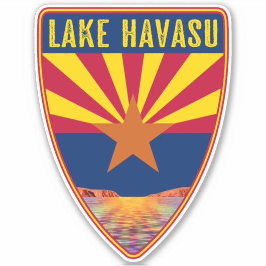 Lake Havasu Arizona Shield Sticker (Voorkant)