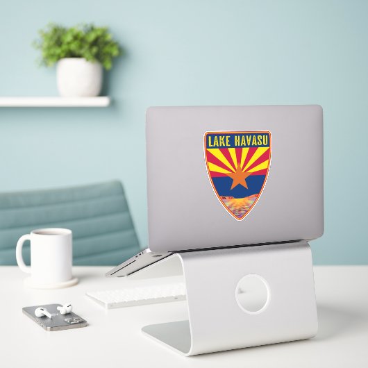 Lake Havasu Arizona Shield Sticker (Laptop op bureau)