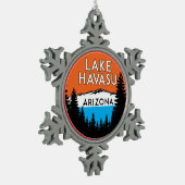 Lake Havasu Arizona Tin Sneeuwvlok Ornament (Links)
