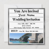 Lake Havasu bruiloft uitnodiging (Voorkant)