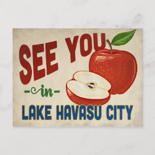 Lake Havasu City Arizona Apple - Vintage Travel Briefkaart