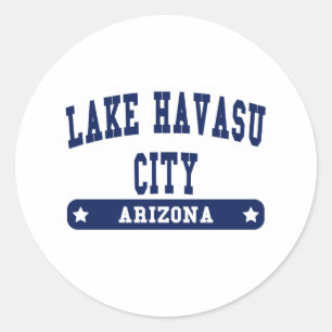 Lake Havasu City Arizona College Style-T-shirts Ronde Sticker
