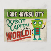 Lake Havasu City Arizona Robot - Funny  Briefkaart (Voorkant)