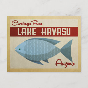 Lake Havasu Fish Vintage Travel Briefkaart