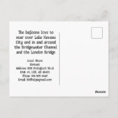 Lake Havasu Hot Air Ballonfestival 2023 Briefkaart (Achterkant)