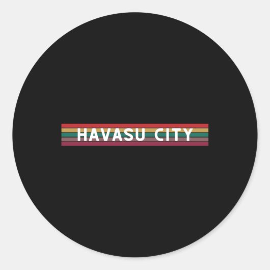Lake Havasu Stad Avontuur Toeristische vakantie re Ronde Sticker (Voorkant)
