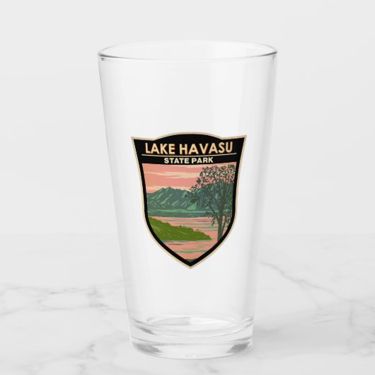 Lake Havasu State Park Travel Art Vintage Glas (Voorkant)