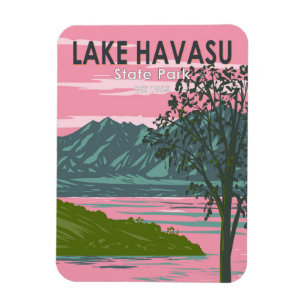 Lake Havasu State Park Travel Art Vintage Magneet