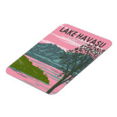 Lake Havasu State Park Travel Art Vintage Magneet (Linkerzijde)