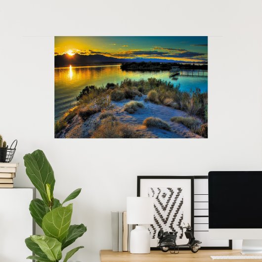 Lake Havasu Sunset Poster (Thuiskantoor)
