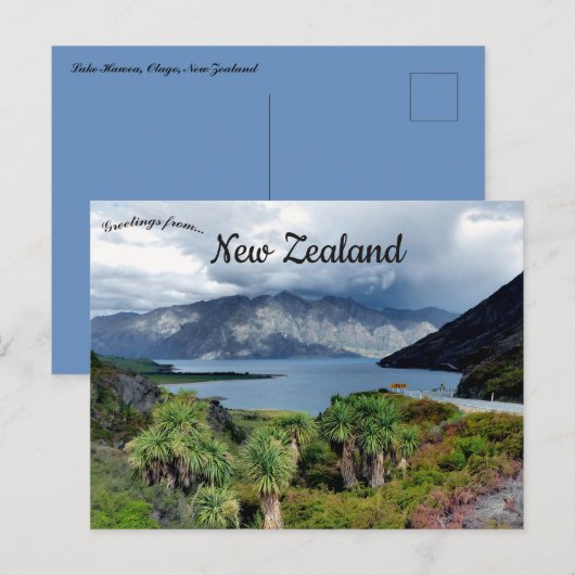 Lake Hawea Otago Nieuw-Zeeland Briefkaart (Voorkant / Achterkant)
