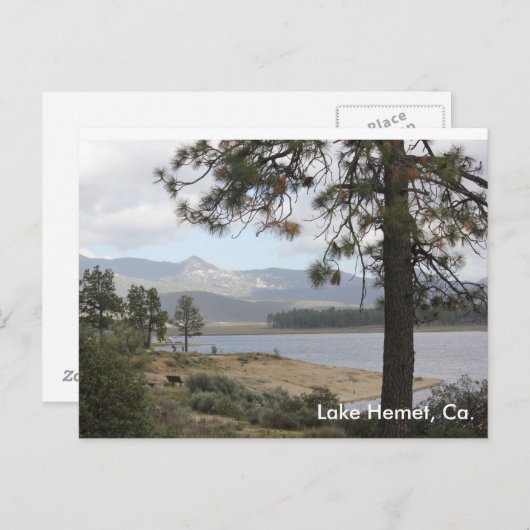 Lake Hemet, Californië Briefkaart (Voorkant / Achterkant)