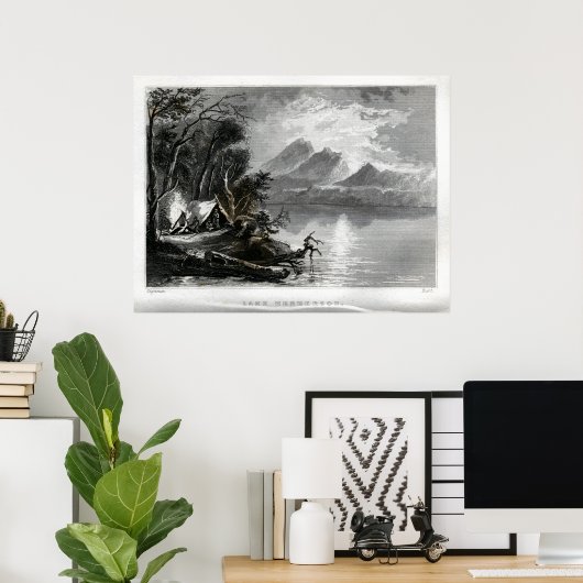 Lake Henderson Poster (Thuiskantoor)