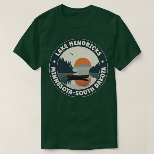 Lake Hendricks Minnesota South Dakota T-shirt (Design voorkant)